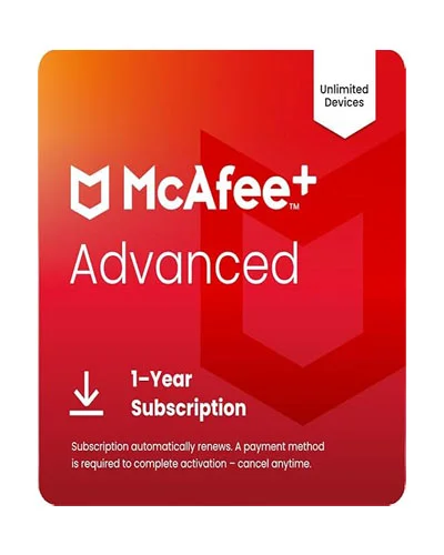 McAfee+ Advanced Unlimited Devices AntiVirus Software