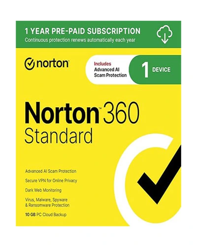 Norton 360 Standard AntiVirus for 1 Device